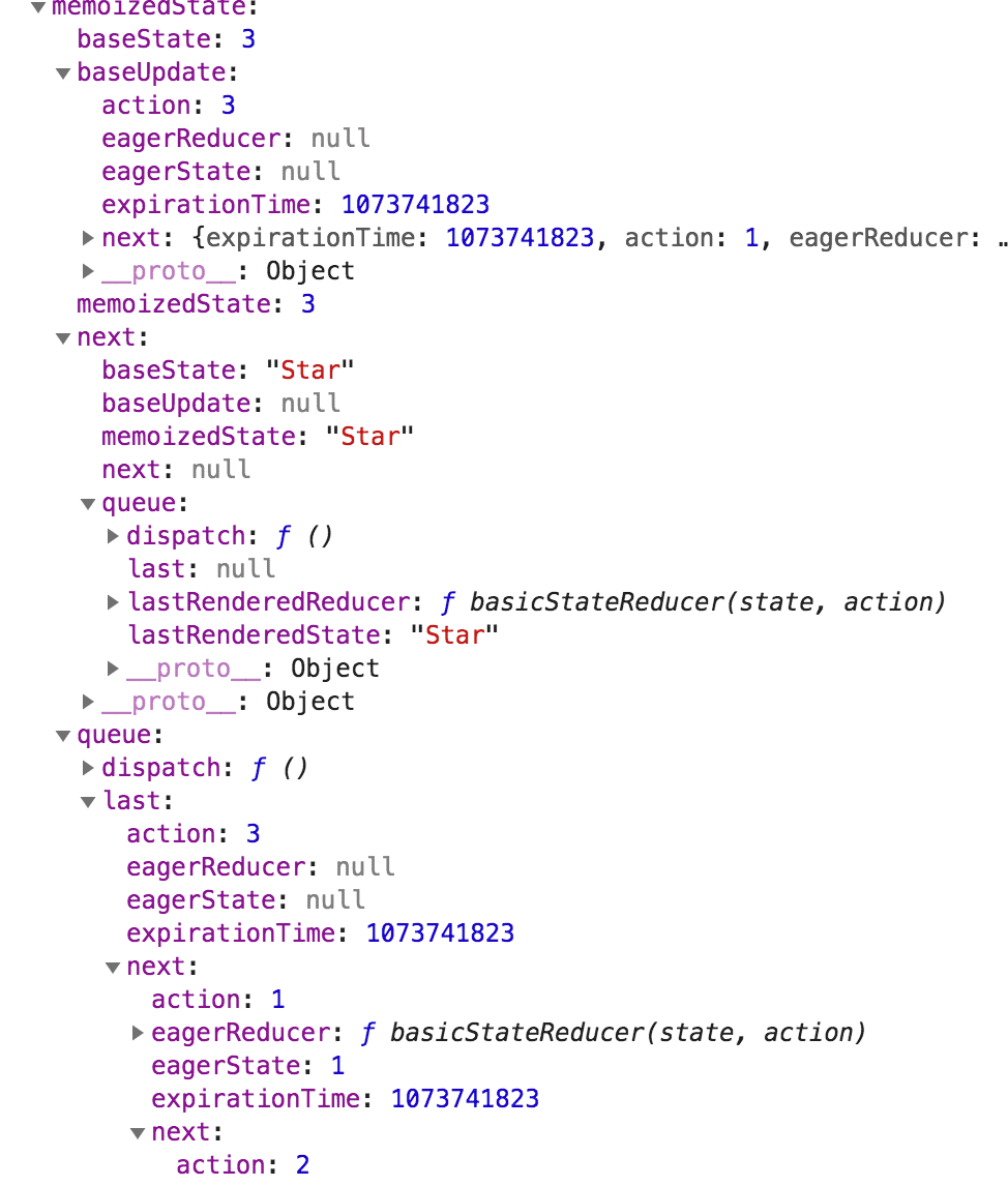 第一次触发更新的memoizedState