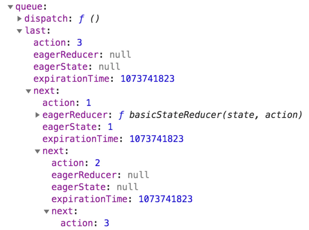第一次触发更新的queue值